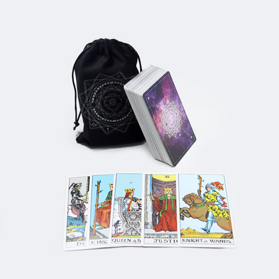 Купить Изготовленная производителем печатная колода mazo de tarot para principiantes с индивидуальной печатью элегантной бархатной колоды Таро online manufacture