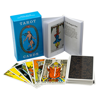 карты PVC Printable Tarot 57x87mm бумажные пятнают УЛЬТРАФИОЛЕТОВОЕ Finshing