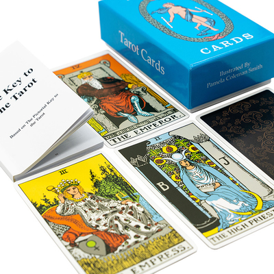 карты PVC Printable Tarot 57x87mm бумажные пятнают УЛЬТРАФИОЛЕТОВОЕ Finshing