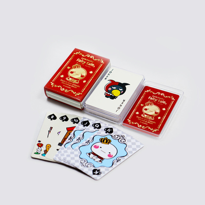 OEM Мультфильмы игровые карты симпатичный стиль покерные карты с пластиковой коробкой