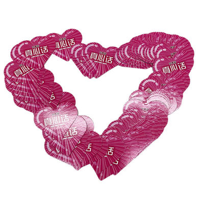 Форма сердца играет карты с подтверждением с коробкой настройки печати дизайн пустой ежедневные карты с положительным подтверждением в большом количестве