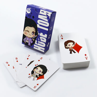 Custom Logo Waterproof Durable Plastic Playing Cards Poker Cards with Personalized Design