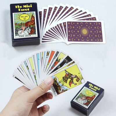 Wholesale Customized Design 250gsm Gameboard Paper Printable Tarot Cards with Guidebook