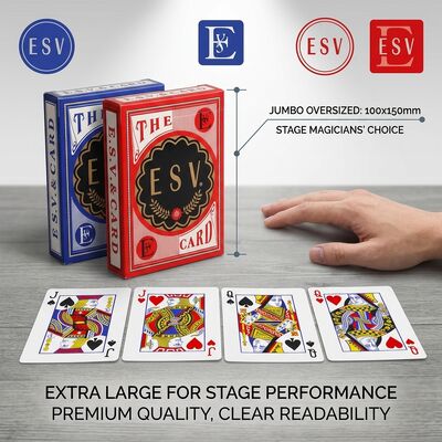 Custom Size Jumbo Playing Cards 100x150mm Oversized Deck For Magic Tricks And Stage Performances